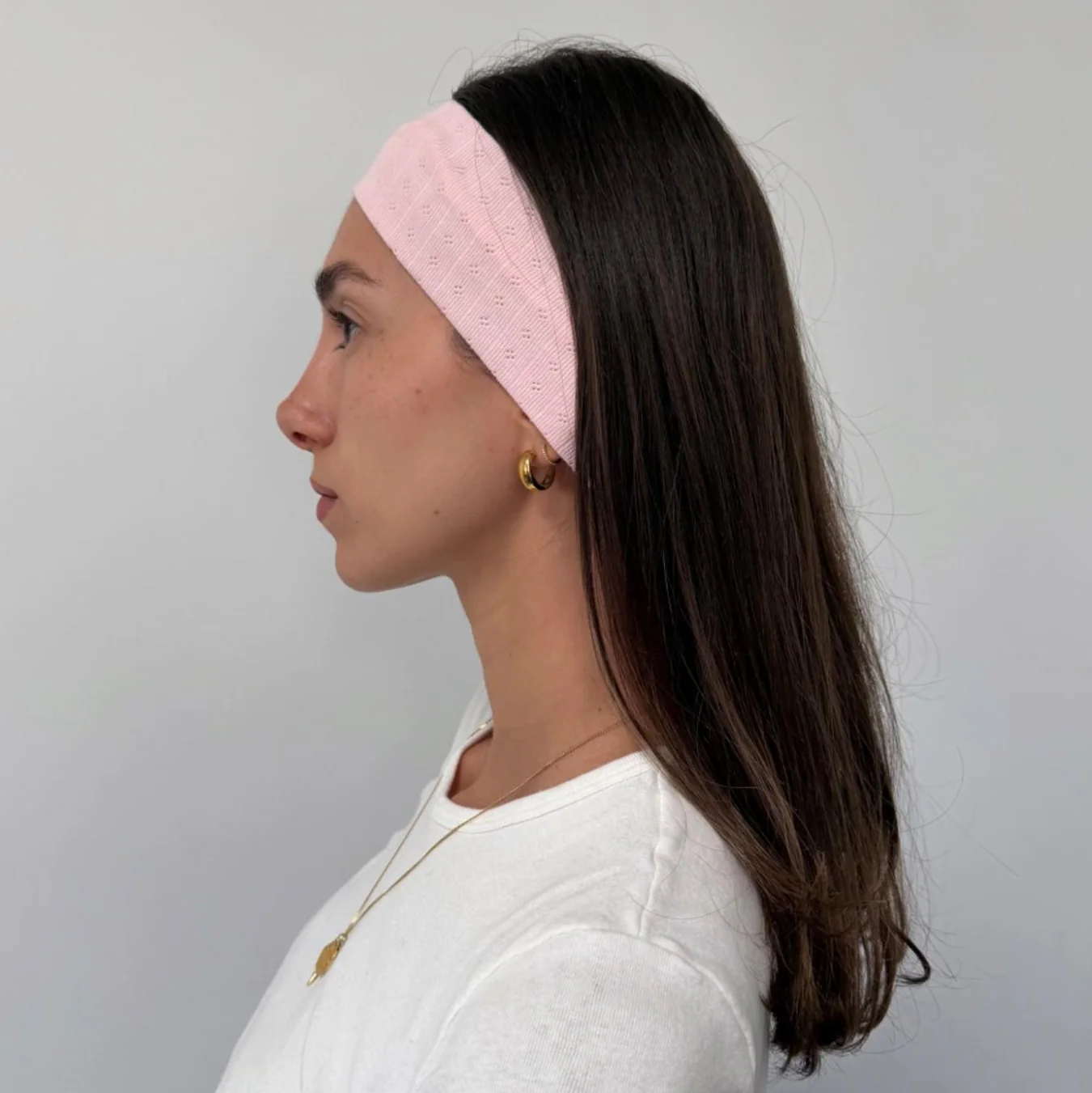Pointelle Headband in Blossom - Image 3