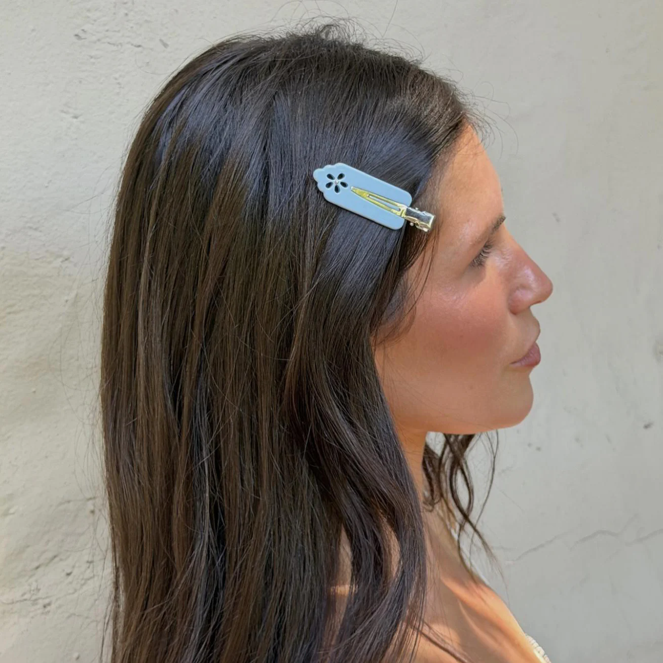 Popstar Clips in Blue Mist Eyelet - Image 3